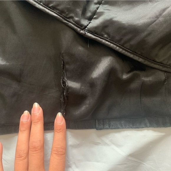 Danier 100% genuine leather coat black Mens size MED full zip with collar - Picture 8 of 16